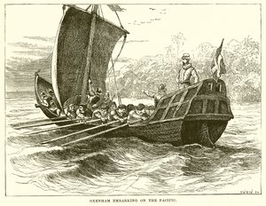 Oxenham Wypłynięcie na Pacyfik autorstwa English School