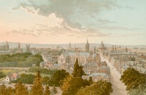 Oxford z Wieży Magdaleny autorstwa English School