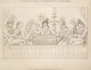 Padean Minstrels podczas występu w Vauxhall Gardens w Londynie autorstwa English School