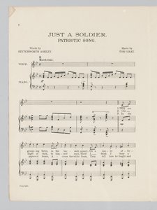 Strona 2 nuty do piosenki Just a Soldier autorstwa English School