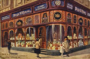 Page & Shaw Ltd, 68, Piccadilly, Londyn WI autorstwa English School