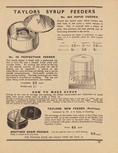 Strona katalogu Taylors Bee Supplies autorstwa English School