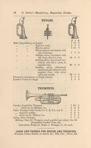 Strona z Ilustrowanego Katalogu Instrumentów Muzycznych G Butlera (rycina) autorstwa English School