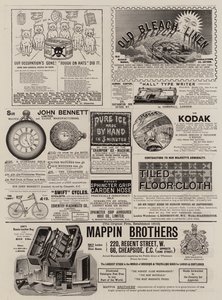 Strona ogłoszeń (grawerowanie) autorstwa English School