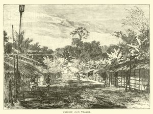 Wioska Pahouin (Wachlarz) autorstwa English School