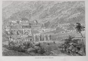 Pałac Sans Souci, North Hayti, z przeszłości i teraźniejszości Santo Domingo autorstwa Samuela Hazarda, wyd. w 1873 autorstwa English School