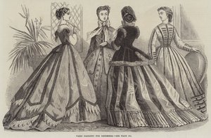 Paryska moda na grudzień (grawerunek) autorstwa English School