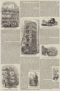Paryż po powstaniu (rycina) autorstwa English School