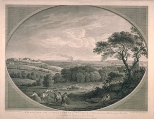 Widok duszpasterski miast Westminster z częścią Highgate, 1780 autorstwa English School