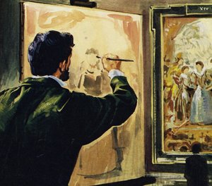 Paul Cezanne studiował, a nawet kopiował dzieła Rubensa w Luwrze autorstwa English School