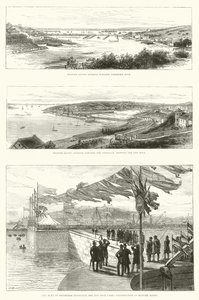 Pembroke Dock, Milford Haven (grawerowanie) autorstwa English School