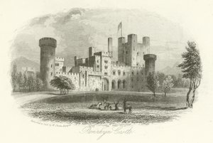 Zamek Penrhyn, Llandygai, Walia autorstwa English School