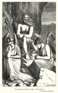 Percy Bysshe Shelley: Ilustracja do Prometheus Unbound (rycina) autorstwa English School