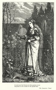 Percy Bysshe Shelley: Ilustracja do Wrażliwej rośliny (rycina) autorstwa English School