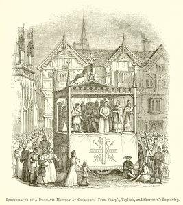 Przedstawienie misterium dramatycznego w Coventry autorstwa English School