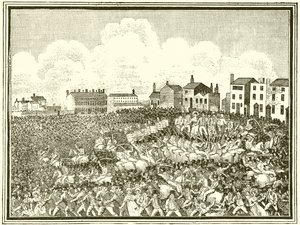 Masakra w Peterloo autorstwa English School