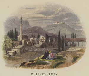 Filadelfia (kolorowy grawer) autorstwa English School