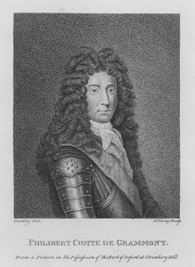 Philibert Comte de Grammont (rycina) autorstwa English School