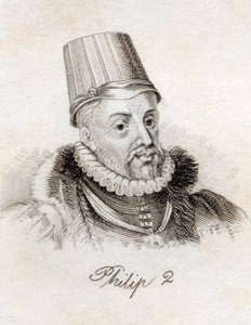 Filip II, ze „Słownika historycznego Krabba”, opublikowanego w 1825 r. autorstwa English School