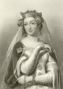 Filippa z Hainault, małżonka króla Edwarda III autorstwa English School