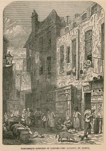Malownicze szkice Londynu - The Rookery, St Giles autorstwa English School