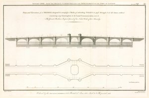 Zaplanuj most London Bridge zdolny do przepuszczania statków autorstwa English School