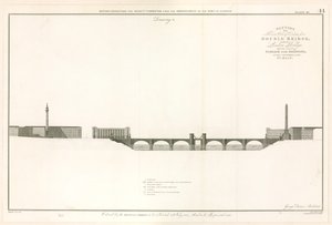 Zaplanuj most London Bridge zdolny do przepuszczania statków autorstwa English School