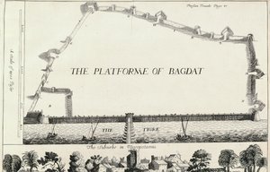 Plan Bagdadu, z angielskiego tłumaczenia Les Six Voyages de J.B. Tavernier autorstwa English School