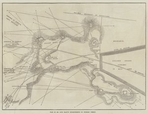 Plan okopów Sir Hope Granta na Chobham Common (rycina) autorstwa English School