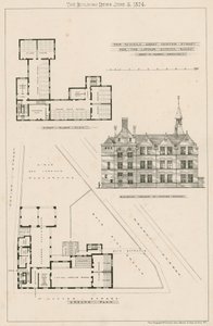 Plan nowych szkół, Great Hunter Street Schools, Old Kent Road autorstwa English School