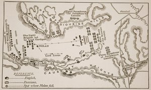 Plan szarży Lekkiej Brygady pod Kominiarką, 25 października 1854 r. autorstwa English School