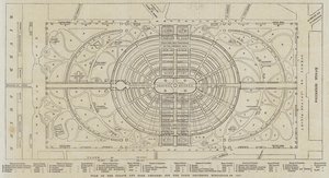 Plan Pałacu i Parku zaprojektowany na Wystawę Powszechną w Paryżu z 1867 r. (rycina) autorstwa English School