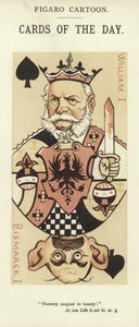 Karta do gry z Wilhelmem I i Otto von Bismarckiem autorstwa English School