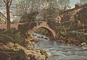 Plymouth: Ivybridge, niedaleko Plymouth (kolor litho) autorstwa English School