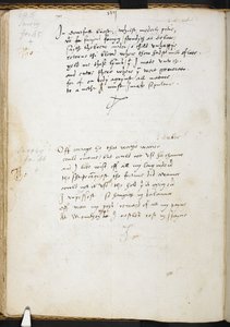Wiersze Sir Thomasa Wyatta, f.54v, ok. 1530-39 (tusz na papierze) autorstwa English School