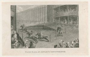 Poney Race w Astleys Amphitheater autorstwa English School