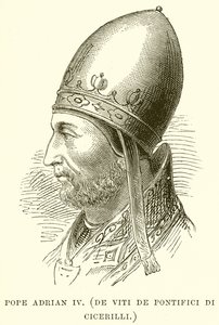 Papież Adrian IV. (De Viti De Pontifici Di Cicerilli) autorstwa English School