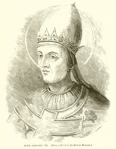 Papież Grzegorz VII autorstwa English School