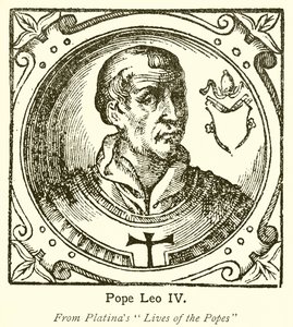 Papież Leon IV autorstwa English School