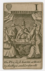 Karta do gry Popish Działka autorstwa English School