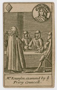 Karta do gry w stylu papieskim, 1679 autorstwa English School