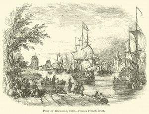 Port Rochelle, 1650 autorstwa English School
