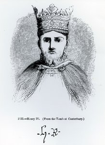 Portret i podpis Henryka IV (1366-1413) autorstwa English School