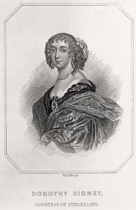 Portret Dorothy Sidney, hrabiny Sunderland, 1835 autorstwa English School