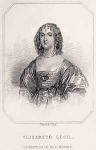 Portret Elizabeth Cecil, hrabiny Devonshire, 1835 autorstwa English School