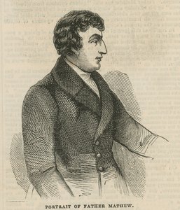 Portret ojca Theobald Mathew autorstwa English School