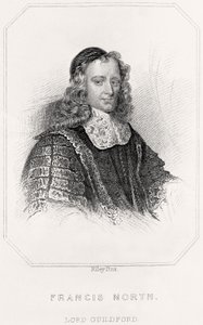 Portret Francisa Northa, Lord Guildford, 1835 autorstwa English School