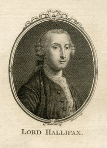 Portret George Montagu Dunk, 2. hrabia Halifax (1716-71), grawerowany przez Aliamet autorstwa English School