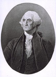 Portret Jerzego Waszyngtona (1732-1799) (rycina) autorstwa English School