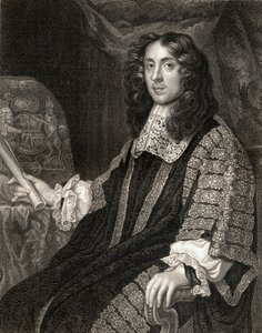 Portret Heneage Finch (1621-82), z Lodges British Portraits, 1823 autorstwa English School